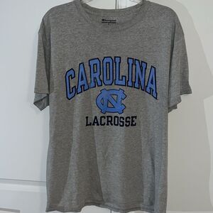 Vintage Worn UNC North Carolina Tarheels Tar Heel Lacrosse Lax Team T Shirt L